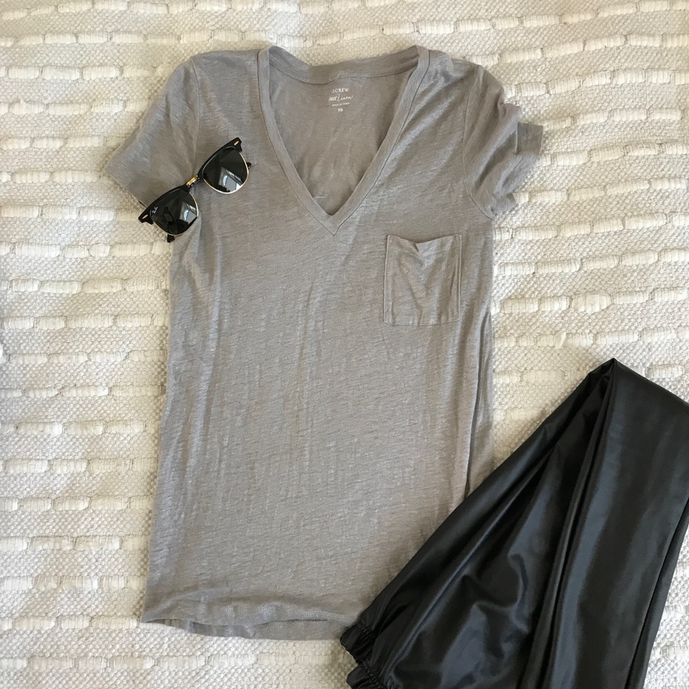 ❌SOLD❌ J.Crew Linen Metallic Shirt